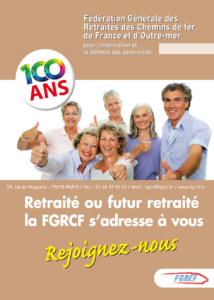 affiche association de retraités cheminots